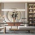 New Chinese Style Study 3d model