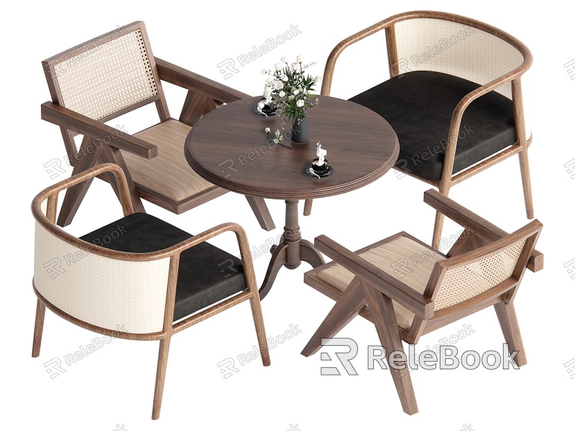 Leisure table and chair combination model