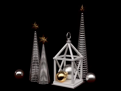 Modern Decorations Beautiful Chen 3d model