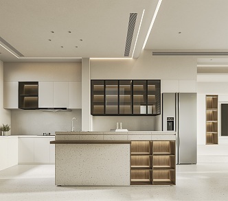 Open kitchen Modern kitchen 3d model