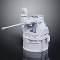 Industrial Equipment With Mechanical Arm And Top Sensor Unit On Sturdy Base