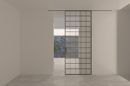 Lattice sliding door 3d model