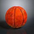 Orange Basketball With Black Stripes For Household Sports Activities And Play
