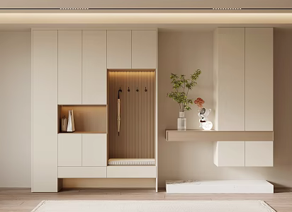 Modern Simple Shoe Cabinet 3d model