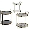 Round metal sides with handrails 3d model
