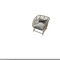 Modern Rattan Outdoor Chair Design With Soft Pillow and Comfortable Cushion