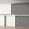 Modern Security Doors In White And Gray Colors With Simple Design For Home Safety