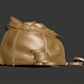 Shiny Golden Money Bag With Scattered Gold Coins Inside And Around
