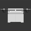 Aerospace Quadrotor Drone With Cargo Transport Box For Space Exploration Missions