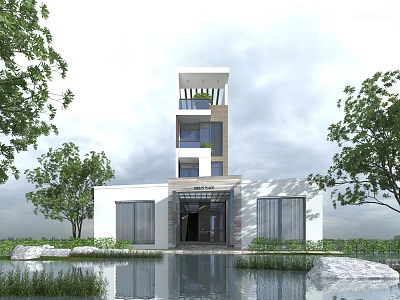 Modern Homestay 3d model