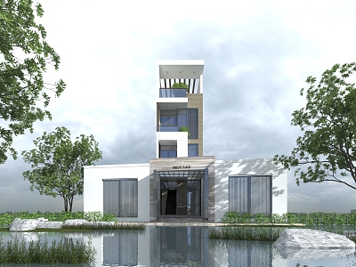 Modern Homestay 3d model