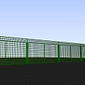 Green Metal Grid Fence Design For Outdoor Security Boundary And Privacy