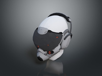 Sci-Fi Helmet Alien Helmet High Tech Helmet Game Helmet 3d model