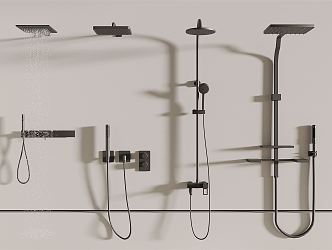 Modern Shower 3d model