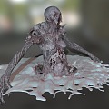 Zombie Terror Mutant Monster Zombie Skull Cranial Body 3d model