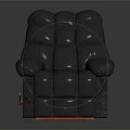 Gray Padded Armchair With Comfortable Backrest Armrests And Soft Velvet Fabric Design