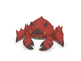 Modern Crab Cartoon Crab 3d model