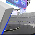 eGames 2023 World Finals Stadium Stage With Large Screen And Lighting Effects