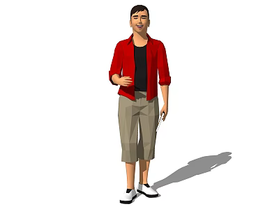 SU model character model residential area design landscape character model design SU character character background 3d model