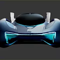 Futuristic Concept Car With Sleek Aerodynamic Design Transparent Roof And Unique Wheels