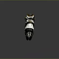 Stylish Inline Skates White Black And Gold Multi Wheel Design For Sports Activities