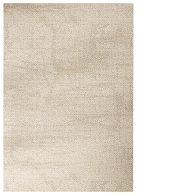 Beige Square Rug With Woven Texture For Minimalist Interior Decor 3d model