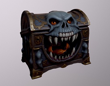 Halloween Demon Chest 3d model