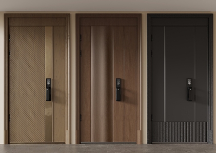 Entry door security door 3d model