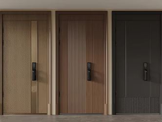 Entry door security door 3d model