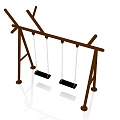 Children's Swing Outdoor Swing Venue Swing Swing Rack Swing 3d model