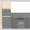 Modern Kitchen Cabinets Featuring Wooden Panels White Doors And Dark Base Units