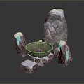 Altar Altar Temple Shrine Hero Altar Cartoon Building Outdoor Items Realistic 3d model