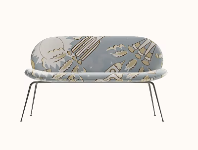 Modern simple sofa stool 3d model