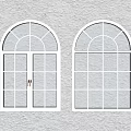 windows french windows european windows retro casement windows curved windows doors and windows 3d model