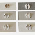 Square Woven Rugs With Slippers In Various Colors For Home Indoor Decor