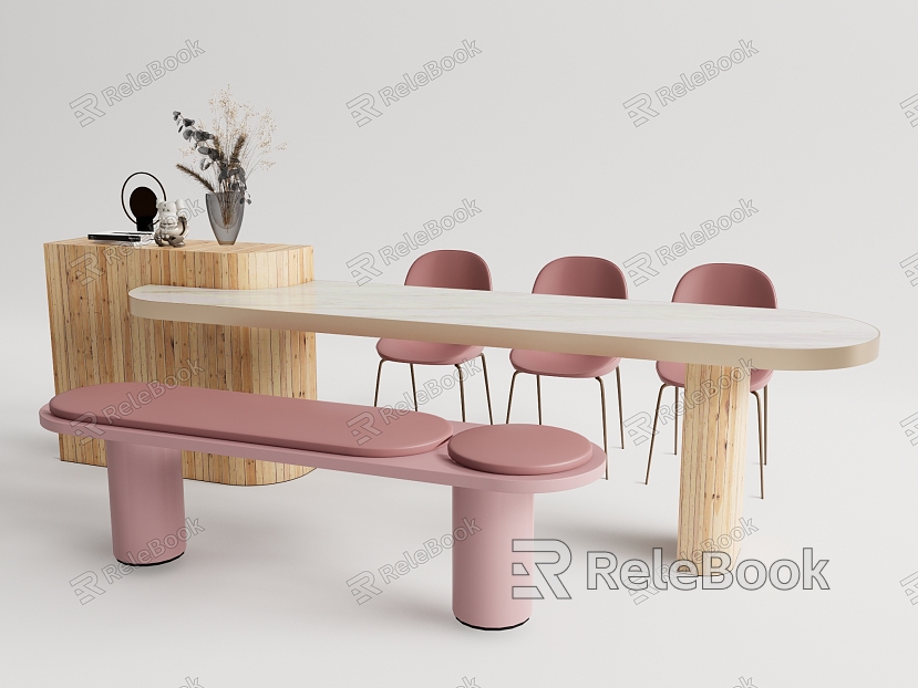 Modern Dining Table and Chair Combination Dining Table and Chair model