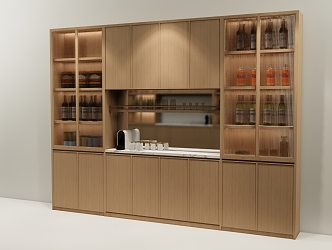 Modern wine cabinet display cabinet 3d model