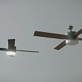 Modern Ceiling Fan Furniture Design With Wooden Blades And Integrated Light Fixture