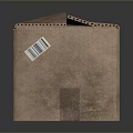 Durable Brown Cardboard Box With Handle Hole Side Barcode And Recycling Symbol