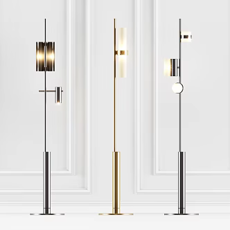 Light Luxury Floor Lamp Floor Lamp Combination 3d model