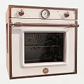 Modern Kitchen Appliances Ovens With Control Panels And Metal Knobs 3d model