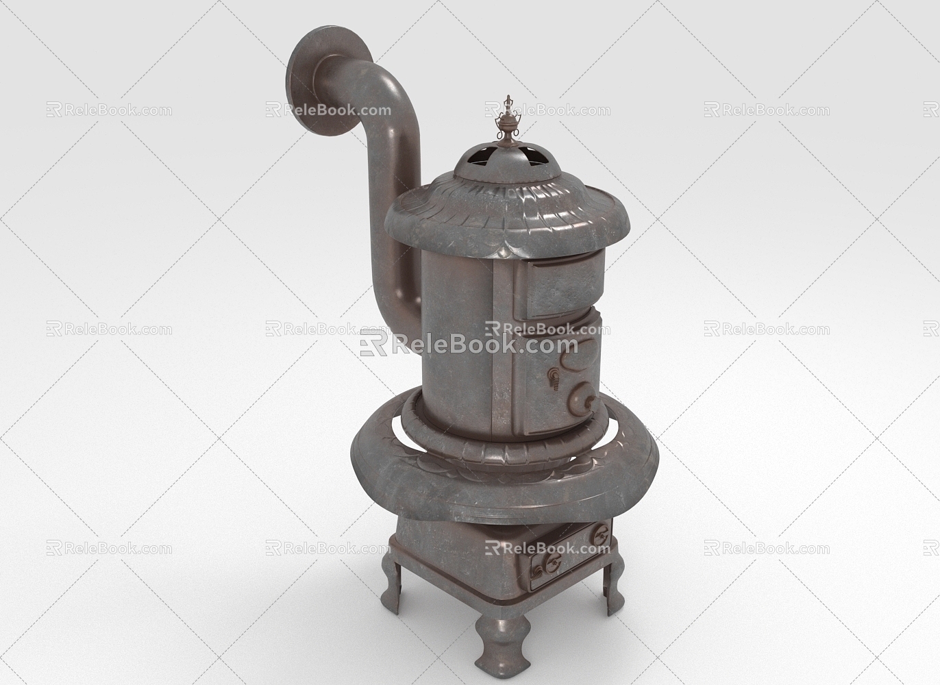 Industrial LOFT Iron Furnace Iron Furnace 3d model