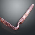 Rusty Old Fashioned Agricultural Hoe Equipment For Farming Work Use