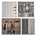 Modern Wardrobe Designs With Glass Door Panels Wooden Frames Hanging Rails And Storage Shelves
