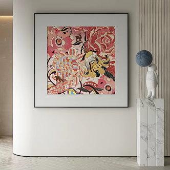 modern decorative painting 3d model