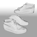 White High Top Canvas Shoes With Lace Up Design Casual Style For Daily Use