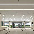Beijing Second Peoples Hospital Reception Desk With Green Background Wall And Window View