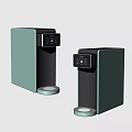 Modern Water Dispenser Appliances With Green Black Design And Control Panel For Daily Use