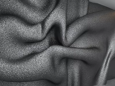 Black Textured Background Wall With Soft Pleated Details And Modern Aesthetic Design 3d model