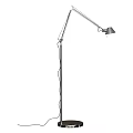 Modern Minimalist Floor Lamp With Adjustable Flexible Metal Arm And Sleek Design